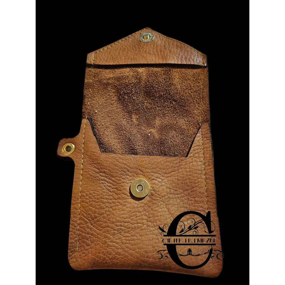 Pochette pour Samsung Zflip en cuir véritable souple et épais Pochette pour Samsung Zflip en cuir véritable souple et épais