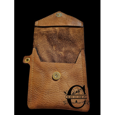 Pochette pour Samsung Zflip en cuir véritable souple et épais