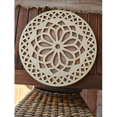 Grand set de table en bois