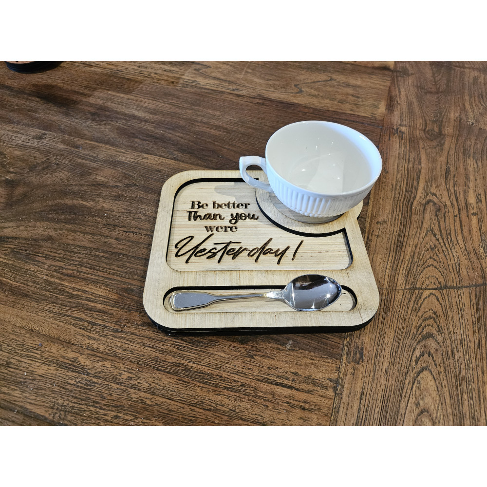 Plateau café carré
