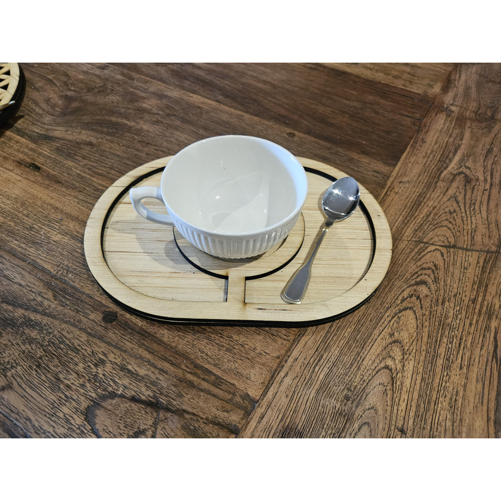 Plateau café oval