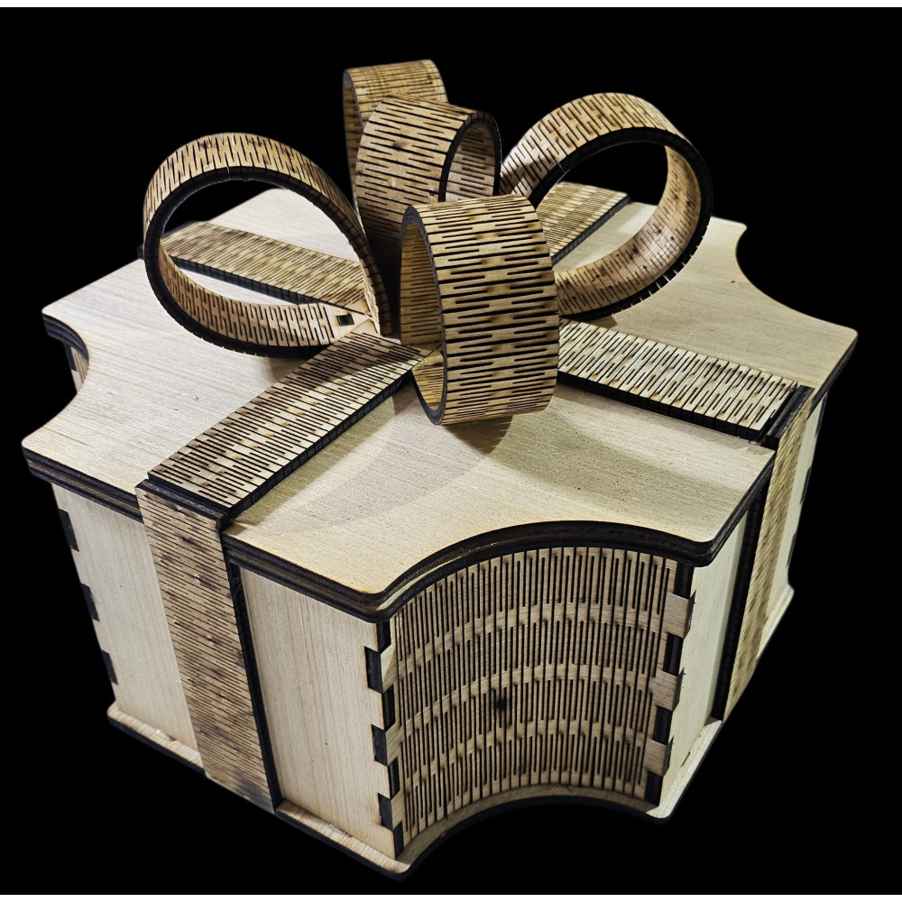 Boîte cadeau rubans, grand modèle