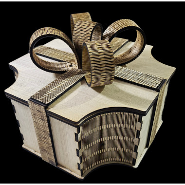 Boîte cadeau rubans, grand modèle