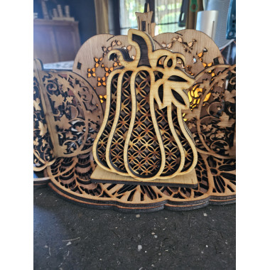 Courge bi-face façon cannage