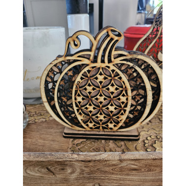 Potiron bi-face façon cannage