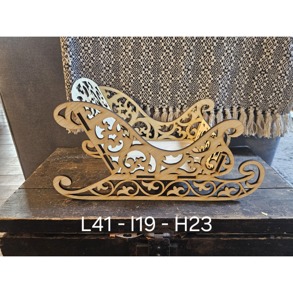 Grand Traîneau en bois modèle 2