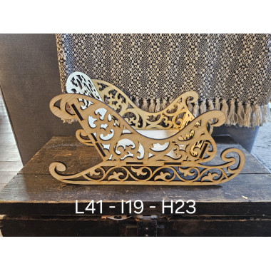 Grand Traîneau en bois modèle 2