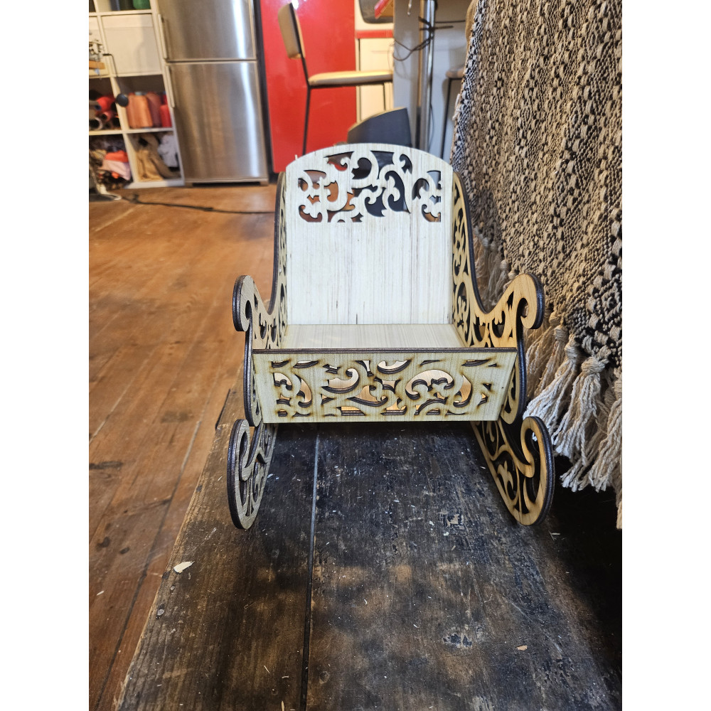 Grand Traîneau en bois modèle 2