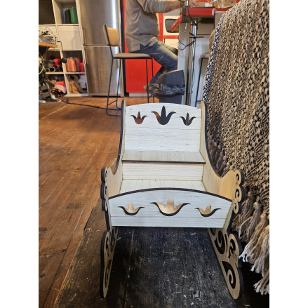 Grand Traîneau en bois modèle 4