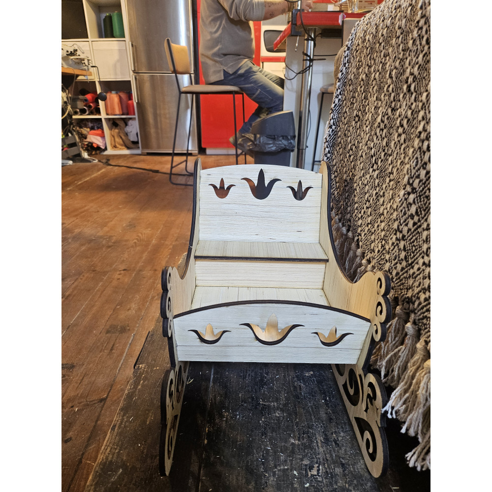 Grand Traîneau en bois modèle 4