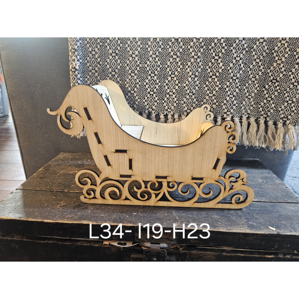 Grand Traîneau en bois modèle 4