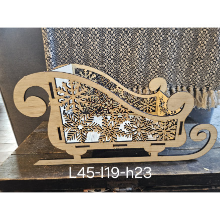 Grand Traîneau en bois modèle 6