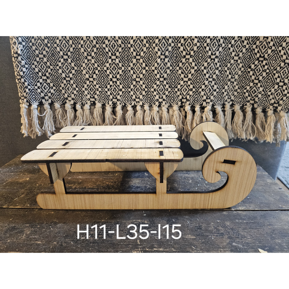 Grand Traîneau en bois modèle 7