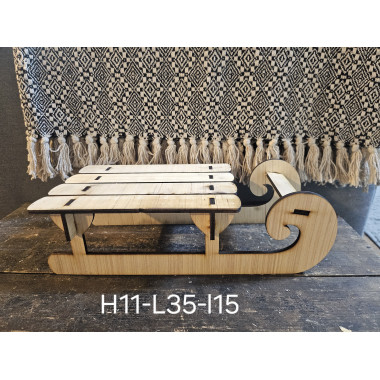 Grand Traîneau en bois modèle 7