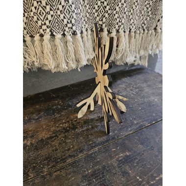 Flocon de neige 3D bois clair