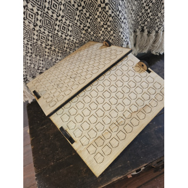 Mangeoire à oiseaux, bois naturel, baroque (petit modèle)