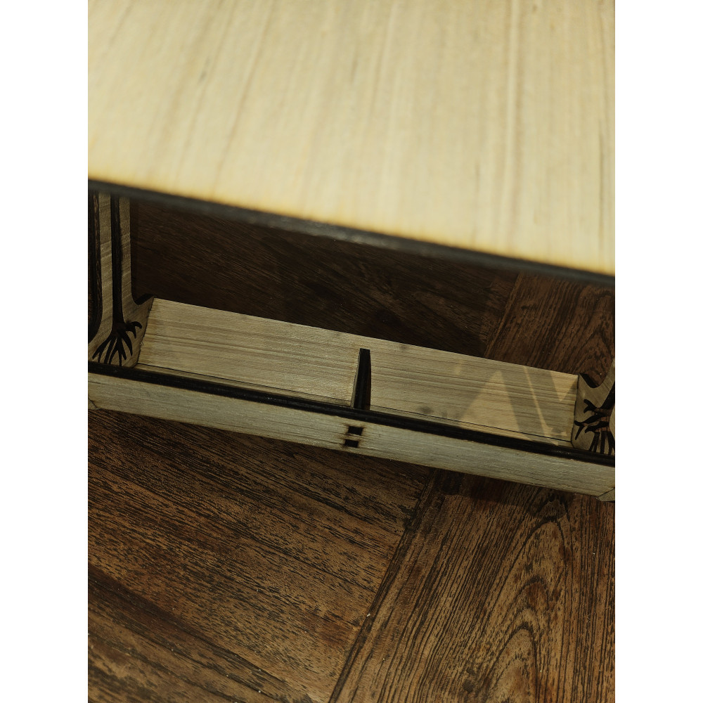 Mangeoire à oiseaux en bois clair