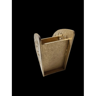 Boîte à télécommande, pour 2 télécommande. Dorée